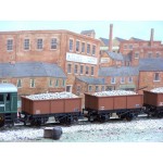 HORNBY Rake of TWO Iron-Sided 26 Ton Open STONE Wagons with with Real Stone/Ballast Load Added